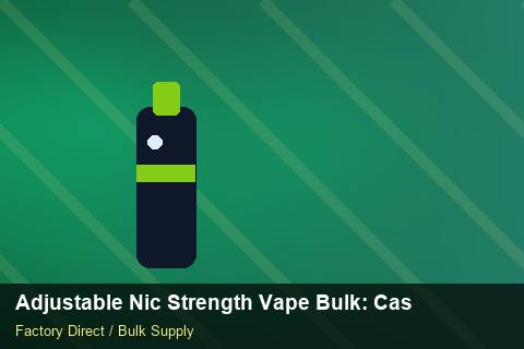 Adjustable Nic Strength Vape Bulk — Adjustable Nic Strength Vape Bulk: Case Studies — Carton Quantities photo 1