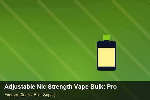 Adjustable Nic Strength Vape Bulk — Adjustable Nic Strength Vape Bulk: Procurement Checklist — Carton Quantities photo 1