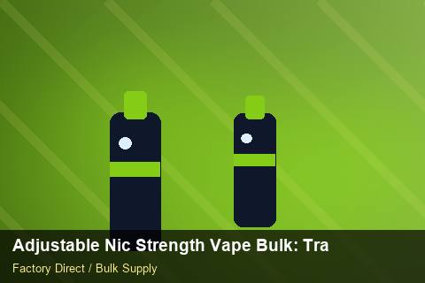 Adjustable Nic Strength Vape Bulk — Adjustable Nic Strength Vape Bulk: Trade Terms — Carton Quantities photo 2