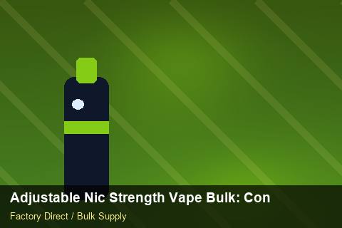 Adjustable Nic Strength Vape Bulk — Adjustable Nic Strength Vape Bulk: Contract Essentials — Carton Quantities photo 1