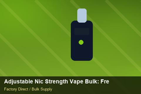Adjustable Nic Strength Vape Bulk — Adjustable Nic Strength Vape Bulk: Freight Insurance — Carton Quantities photo 2