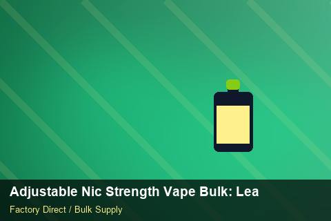 Adjustable Nic Strength Vape Bulk — Adjustable Nic Strength Vape Bulk: Lead Time & MOQ — Flavour Selection photo 1