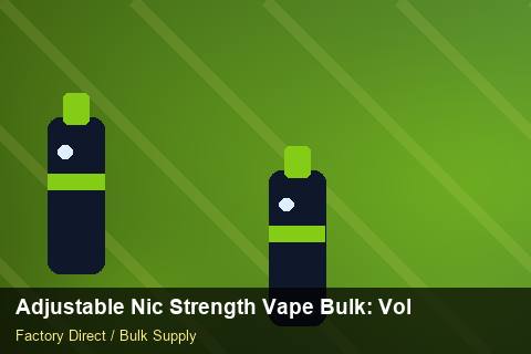 Adjustable Nic Strength Vape Bulk — Adjustable Nic Strength Vape Bulk: Volume Pricing Tiers — Flavour Selection photo 2