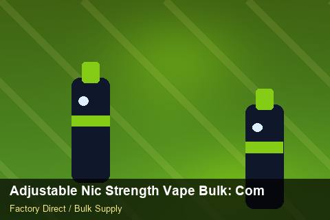 Adjustable Nic Strength Vape Bulk — Adjustable Nic Strength Vape Bulk: Compliance Standards — Flavour Selection photo 1