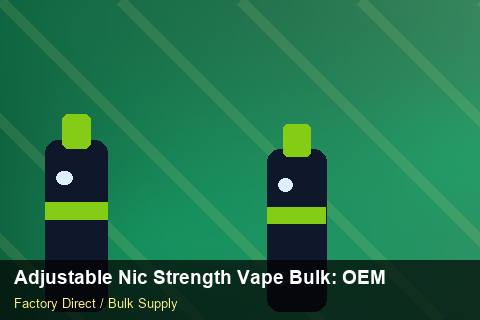 Adjustable Nic Strength Vape Bulk — Adjustable Nic Strength Vape Bulk: OEM & ODM Service — Flavour Selection photo 2