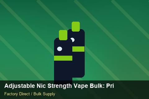 Adjustable Nic Strength Vape Bulk — Adjustable Nic Strength Vape Bulk: Private Label Options — Flavour Selection photo 1