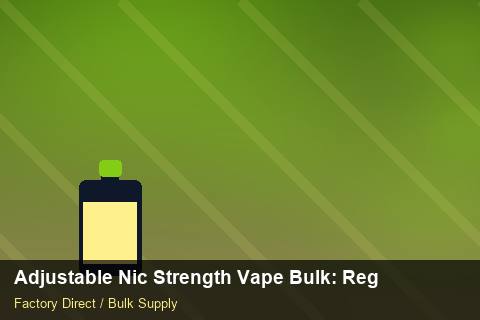 Adjustable Nic Strength Vape Bulk — Adjustable Nic Strength Vape Bulk: Regulatory Update — Flavour Selection photo 1