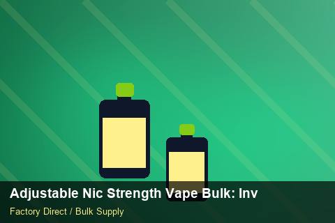 Adjustable Nic Strength Vape Bulk — Adjustable Nic Strength Vape Bulk: Inventory Management — Flavour Selection photo 2