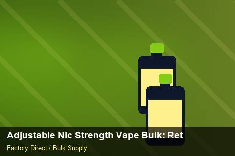 Adjustable Nic Strength Vape Bulk — Adjustable Nic Strength Vape Bulk: Returns & Warranty — Flavour Selection photo 2
