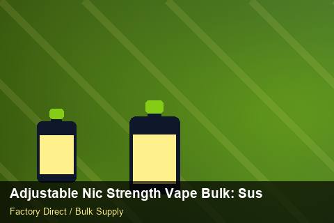 Adjustable Nic Strength Vape Bulk — Adjustable Nic Strength Vape Bulk: Sustainability — Flavour Selection photo 1