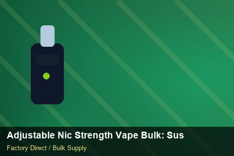 Adjustable Nic Strength Vape Bulk — Adjustable Nic Strength Vape Bulk: Sustainability — Flavour Selection photo 2