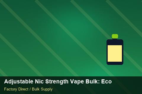 Adjustable Nic Strength Vape Bulk — Adjustable Nic Strength Vape Bulk: Eco-Friendly Materials — Flavour Selection photo 1