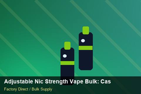 Adjustable Nic Strength Vape Bulk — Adjustable Nic Strength Vape Bulk: Case Studies — Flavour Selection photo 1