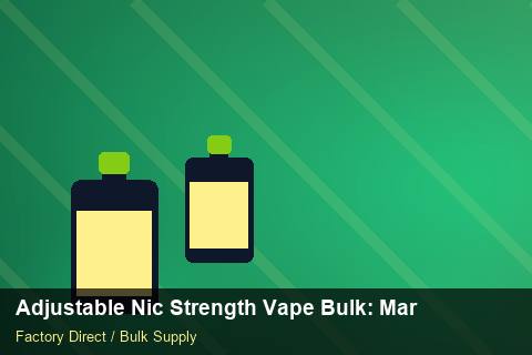 Adjustable Nic Strength Vape Bulk — Adjustable Nic Strength Vape Bulk: Margin Calculator — Flavour Selection photo 1