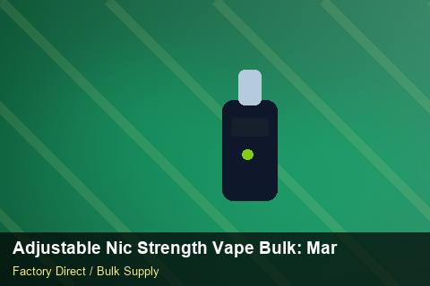Adjustable Nic Strength Vape Bulk — Adjustable Nic Strength Vape Bulk: Market Comparison — Flavour Selection photo 1