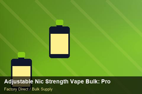 Adjustable Nic Strength Vape Bulk — Adjustable Nic Strength Vape Bulk: Procurement Checklist — Flavour Selection photo 1