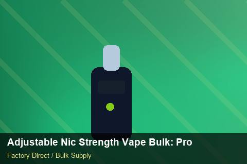 Adjustable Nic Strength Vape Bulk — Adjustable Nic Strength Vape Bulk: Procurement Checklist — Flavour Selection photo 2