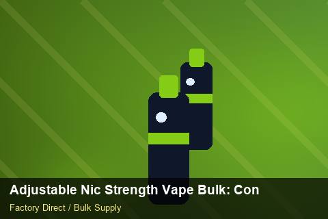Adjustable Nic Strength Vape Bulk — Adjustable Nic Strength Vape Bulk: Contract Essentials — Flavour Selection photo 1