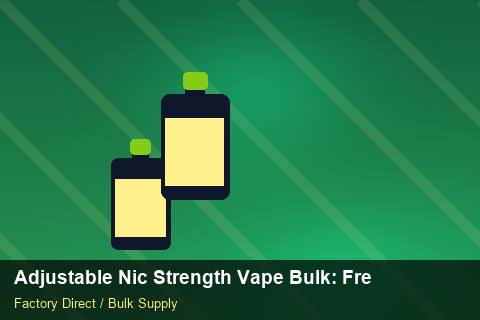 Adjustable Nic Strength Vape Bulk — Adjustable Nic Strength Vape Bulk: Freight Insurance — Flavour Selection photo 1