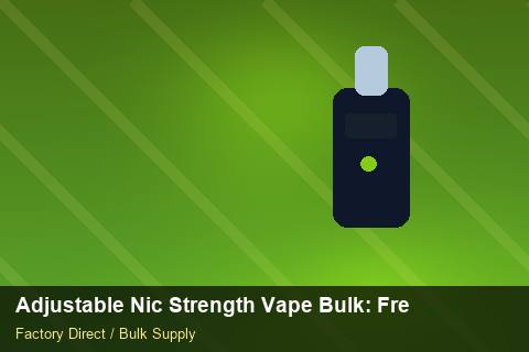 Adjustable Nic Strength Vape Bulk — Adjustable Nic Strength Vape Bulk: Freight Insurance — Flavour Selection photo 2