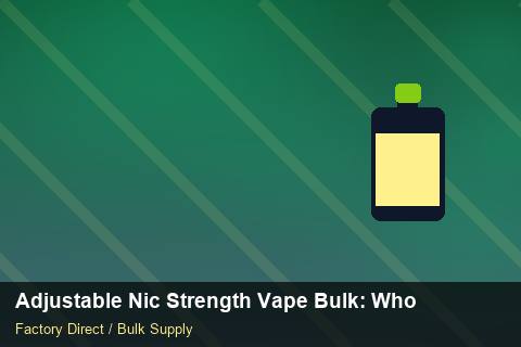 Adjustable Nic Strength Vape Bulk — Adjustable Nic Strength Vape Bulk: Wholesale Price — Battery Specs photo 2