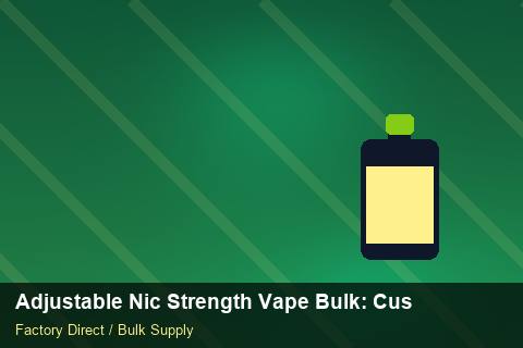 Adjustable Nic Strength Vape Bulk — Adjustable Nic Strength Vape Bulk: Customs Documentation — Battery Specs photo 2