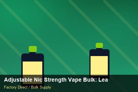 Adjustable Nic Strength Vape Bulk — Adjustable Nic Strength Vape Bulk: Lead Time & MOQ — Battery Specs photo 1