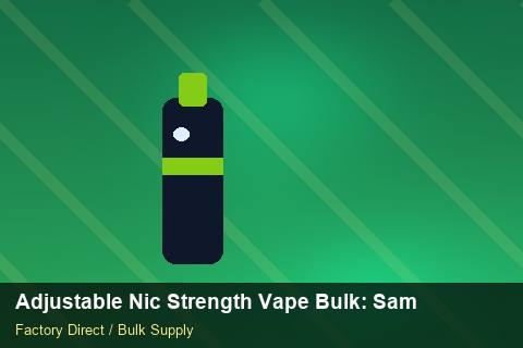 Adjustable Nic Strength Vape Bulk — Adjustable Nic Strength Vape Bulk: Sample Policy — Battery Specs photo 1