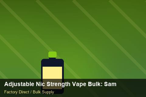 Adjustable Nic Strength Vape Bulk — Adjustable Nic Strength Vape Bulk: Sample Policy — Battery Specs photo 2