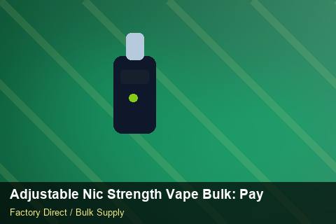 Adjustable Nic Strength Vape Bulk — Adjustable Nic Strength Vape Bulk: Payment Terms — Battery Specs photo 2
