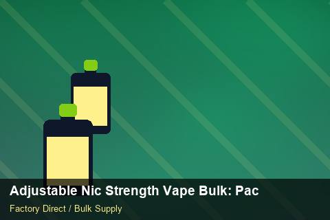 Adjustable Nic Strength Vape Bulk — Adjustable Nic Strength Vape Bulk: Packaging Standards — Battery Specs photo 1