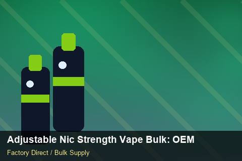 Adjustable Nic Strength Vape Bulk — Adjustable Nic Strength Vape Bulk: OEM & ODM Service — Battery Specs photo 2