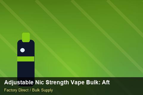 Adjustable Nic Strength Vape Bulk — Adjustable Nic Strength Vape Bulk: After-Sales Support — Battery Specs photo 1