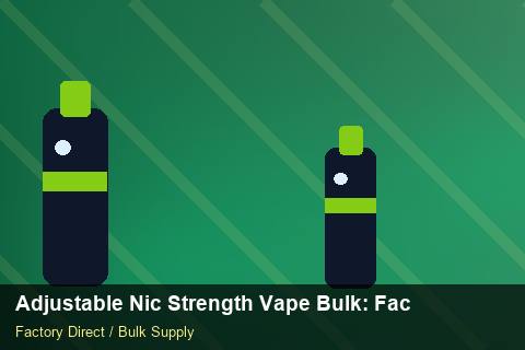 Adjustable Nic Strength Vape Bulk — Adjustable Nic Strength Vape Bulk: Factory Audit Report — Battery Specs photo 2