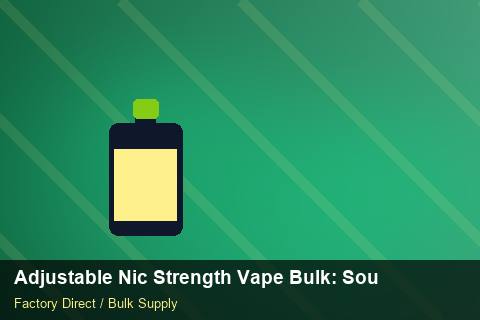 Adjustable Nic Strength Vape Bulk — Adjustable Nic Strength Vape Bulk: Sourcing Workflow — Battery Specs photo 2