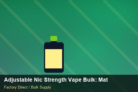 Adjustable Nic Strength Vape Bulk — Adjustable Nic Strength Vape Bulk: Material & Ingredients — Battery Specs photo 1