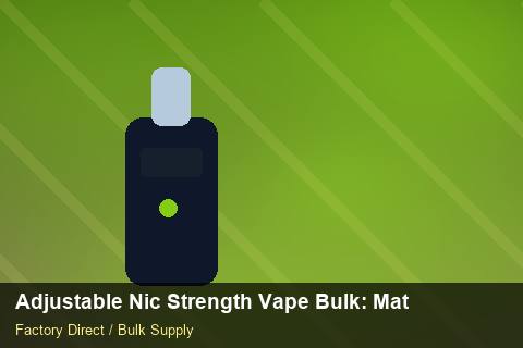 Adjustable Nic Strength Vape Bulk — Adjustable Nic Strength Vape Bulk: Material & Ingredients — Battery Specs photo 2