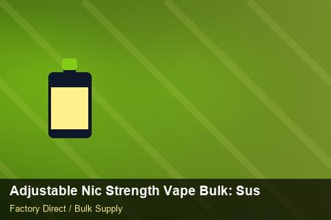 Adjustable Nic Strength Vape Bulk — Adjustable Nic Strength Vape Bulk: Sustainability — Battery Specs photo 1