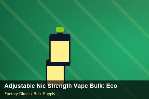Adjustable Nic Strength Vape Bulk — Adjustable Nic Strength Vape Bulk: Eco-Friendly Materials — Battery Specs photo 1