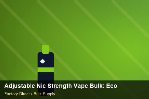 Adjustable Nic Strength Vape Bulk — Adjustable Nic Strength Vape Bulk: Eco-Friendly Materials — Battery Specs photo 2
