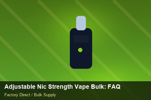 Adjustable Nic Strength Vape Bulk — Adjustable Nic Strength Vape Bulk: FAQ — Battery Specs photo 1