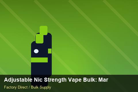 Adjustable Nic Strength Vape Bulk — Adjustable Nic Strength Vape Bulk: Market Comparison — Battery Specs photo 2