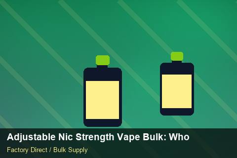 Adjustable Nic Strength Vape Bulk — Adjustable Nic Strength Vape Bulk: Wholesale Price — Coil Options photo 2