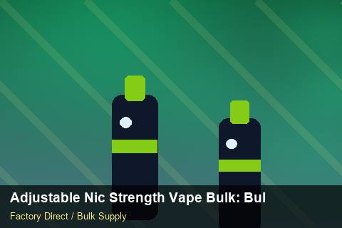 Adjustable Nic Strength Vape Bulk — Adjustable Nic Strength Vape Bulk: Bulk Supplier Guide — Coil Options photo 1