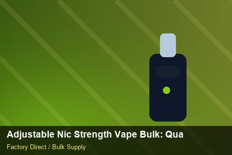 Adjustable Nic Strength Vape Bulk — Adjustable Nic Strength Vape Bulk: Quality Inspection Checklist — Coil Options photo 1