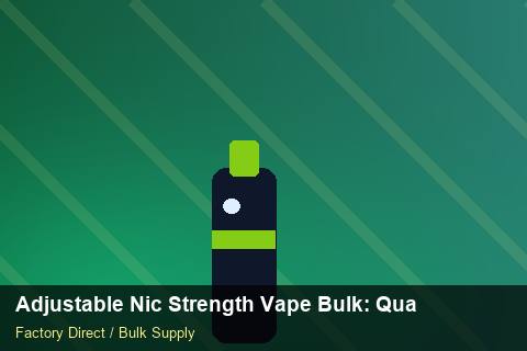 Adjustable Nic Strength Vape Bulk — Adjustable Nic Strength Vape Bulk: Quality Inspection Checklist — Coil Options photo 2