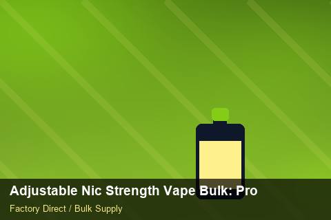Adjustable Nic Strength Vape Bulk — Adjustable Nic Strength Vape Bulk: Procurement Strategy — Coil Options photo 1
