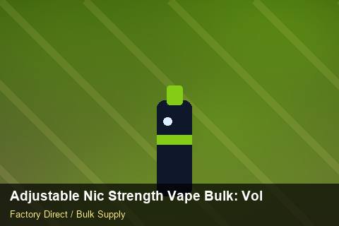 Adjustable Nic Strength Vape Bulk — Adjustable Nic Strength Vape Bulk: Volume Pricing Tiers — Coil Options photo 2