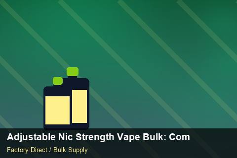 Adjustable Nic Strength Vape Bulk — Adjustable Nic Strength Vape Bulk: Compliance Standards — Coil Options photo 2