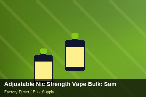 Adjustable Nic Strength Vape Bulk — Adjustable Nic Strength Vape Bulk: Sample Policy — Coil Options photo 2